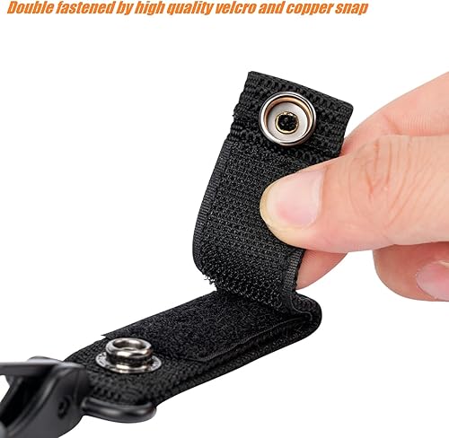 Miniatura 6 de TACNEX Soporte de cinturón de servicio con soporte para llaves, llavero Molle de nailon resistente con clip de metal para llave de policía, gancho