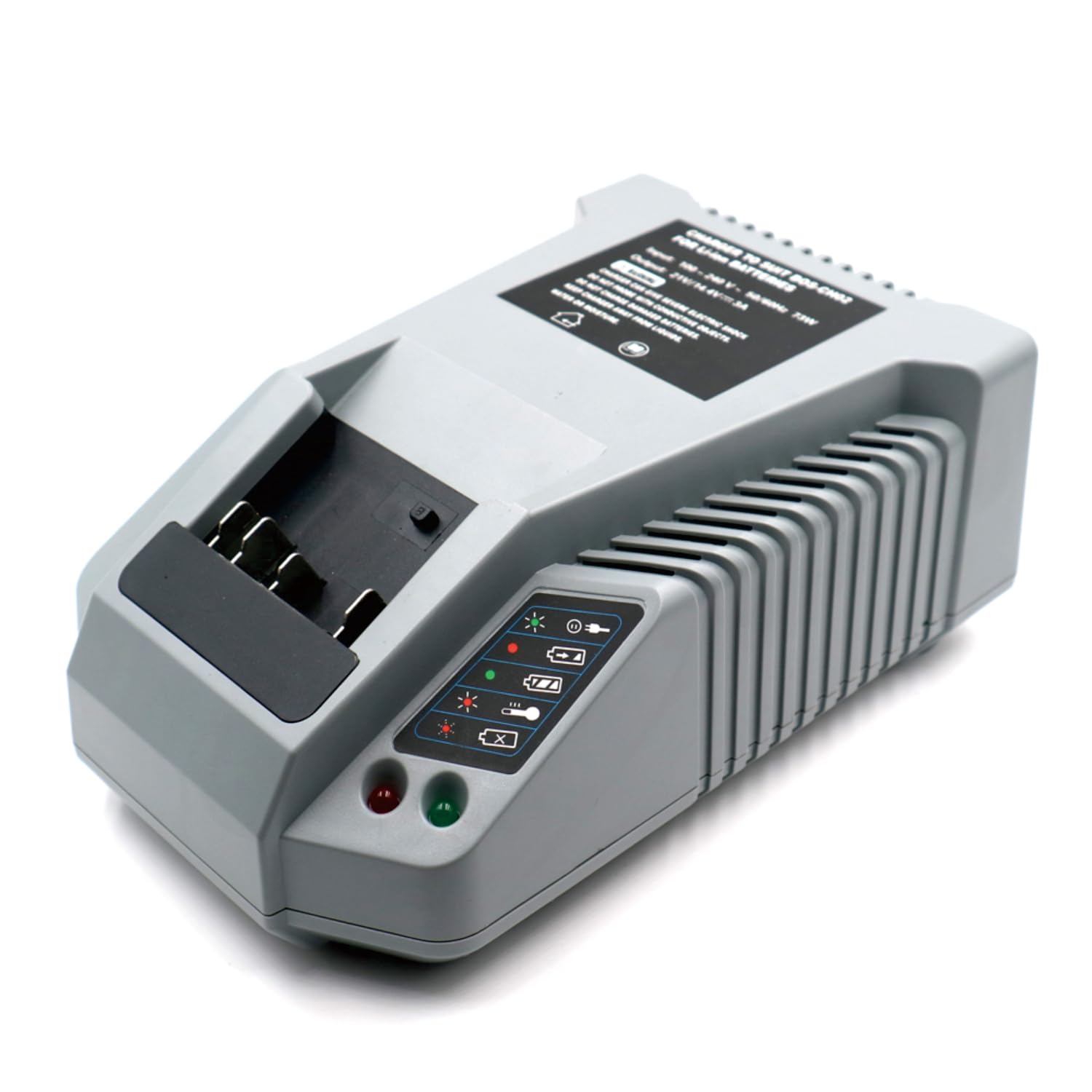 BOS-CH02_EBN - Caricabatterie per batterie agli ioni di litio Bosch 14,4 V BAT607 BAT607G BAT614 BAT614G o 18V BAT609 BAT609G BAT618G compatibile con caricabatterie originale BC660