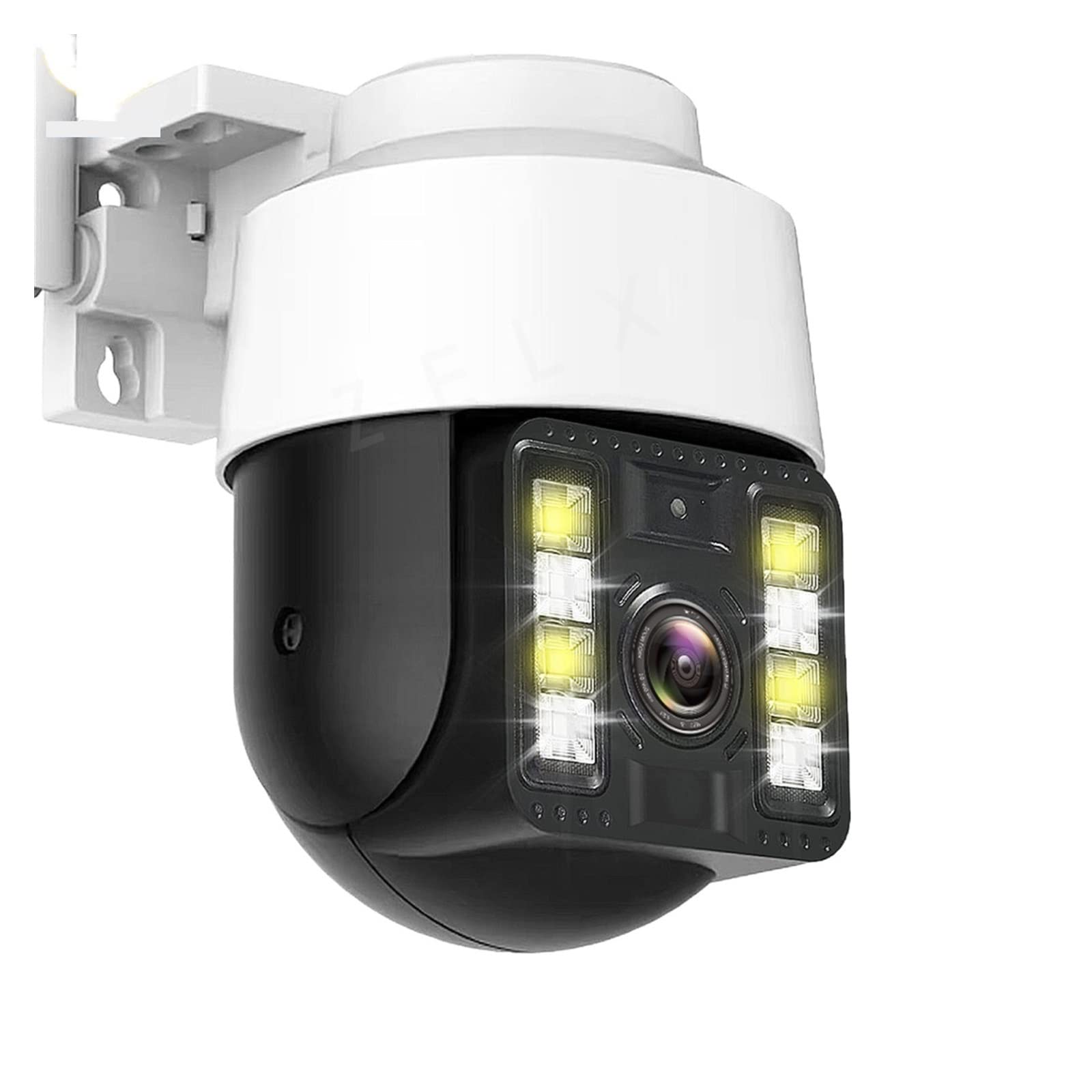Kamera bezpieczeństwa, Kamera IP 3MP PTZ kolor zewnętrzny IR Night Vision dwukierunkowy dźwięk Mini domowa kopuła P2P bezprzewodowa kamera bezpieczeństwa nadzoru(Tuya 3MP Cam)