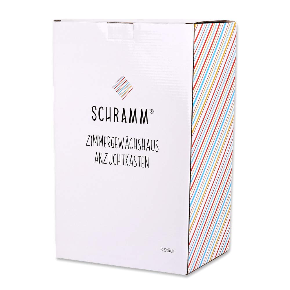 Schramm Mini Set da vivaio 38x24x18 cm con Coperchio e Ventilazione 3 Pezzi