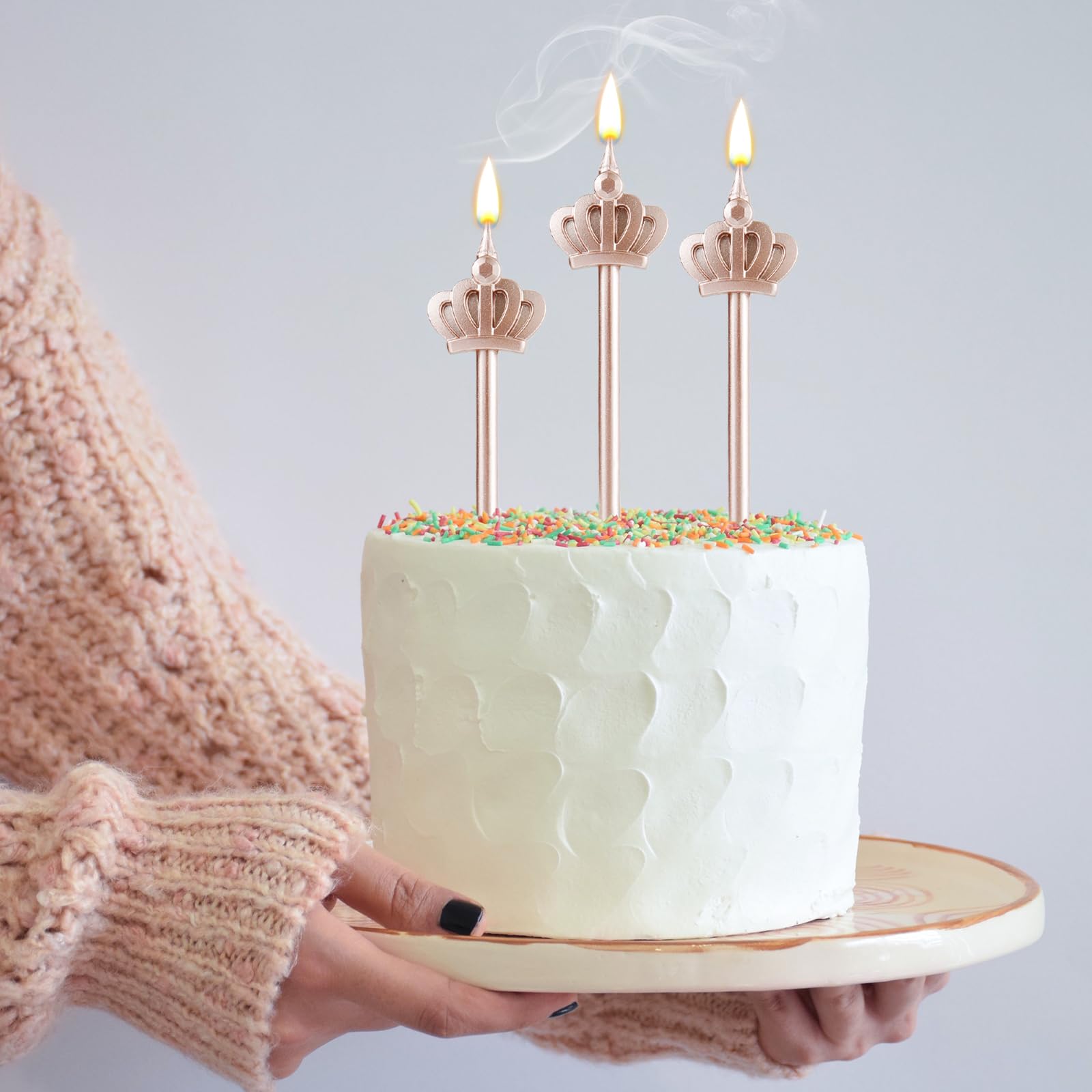 Lot De 13 Bougies 3D, En Forme De Chiffre 13, Avec Couronne, Pour Gâteau, Décoration D'anniversaire, Pour Fêtes, Mariages, Fêtes D'entreprise, Jubilés (doré, #13