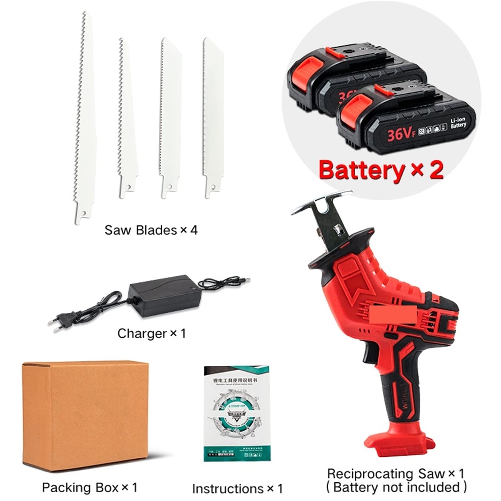Miniaturowa piła stołowa Bezprzewodowa piła szablasta przenośna wymiana piły elektrycznej z baterią litową Mini piła stołowa(RS01-2 Battery)