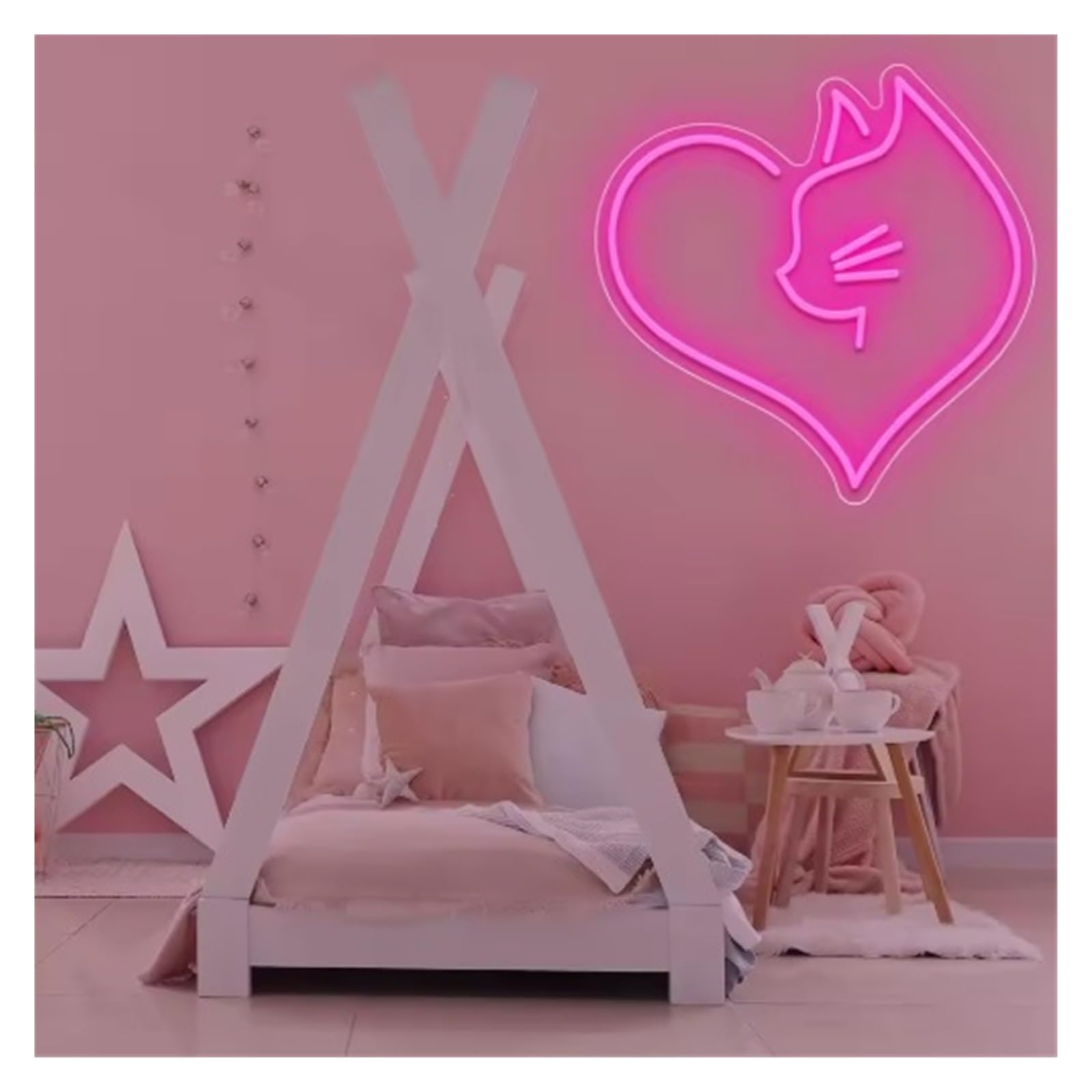 néon signe Enseigne Au Néon Chat, Alimentée Par USB, Décoration Murale Esthétique, Lampe Décorative Polyvalente Pour Chambre Mignonne, 35cm(UNE)