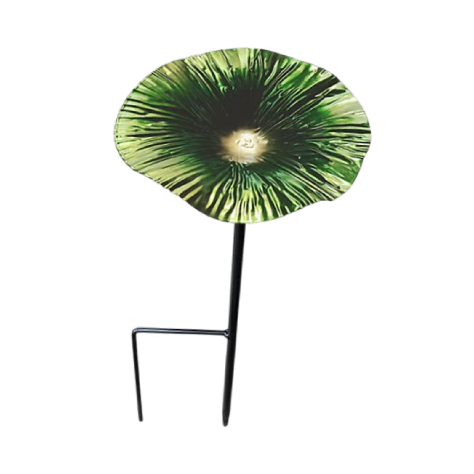 Bird Baths for Outdoors Garden Metal Bird Bath for Backyard Patio Bird Lover Green |Home & Garden | Yard, Garden & Outdoor Living | Bird & Wildlife Accessories | Birdbaths-image-49