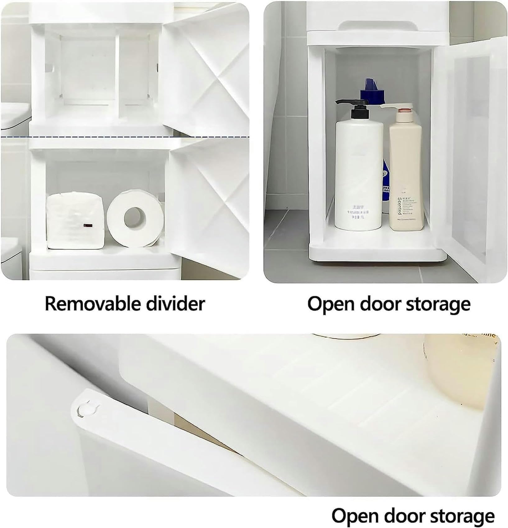Cajones de almacenamiento apilables con ruedas, estrechos, delgados, independientes, Torre de almacenamiento, impermeables, laterales, para baño, cocina, estudio, armario