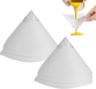 50 Stück Lacksiebe Lackfilter,likörfilter，Lacksiebe Lackfilter Resin Filter,Nylon Konisches Papier Filter,Einweg Farbe Papier Siebe,Trichterfiltern Lackfilter,Konische Papier Siebe