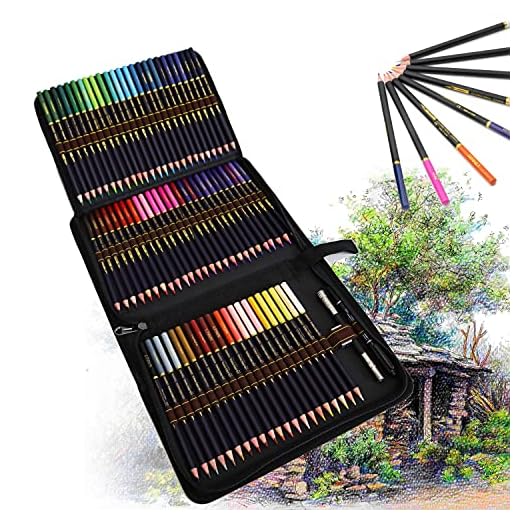 72 Lapices de Colores de Dibujo con Base de Óleo, Incluye Lápiz Color Carne para Colorear y Hacer Bocetos, Lapices Colores Profesionales para Artistas, Principiantes, Adultos y Niños