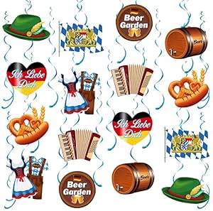 32pcs Oktoberfest Party Decorations Beer Garden Oktoberfest Ceiling ...