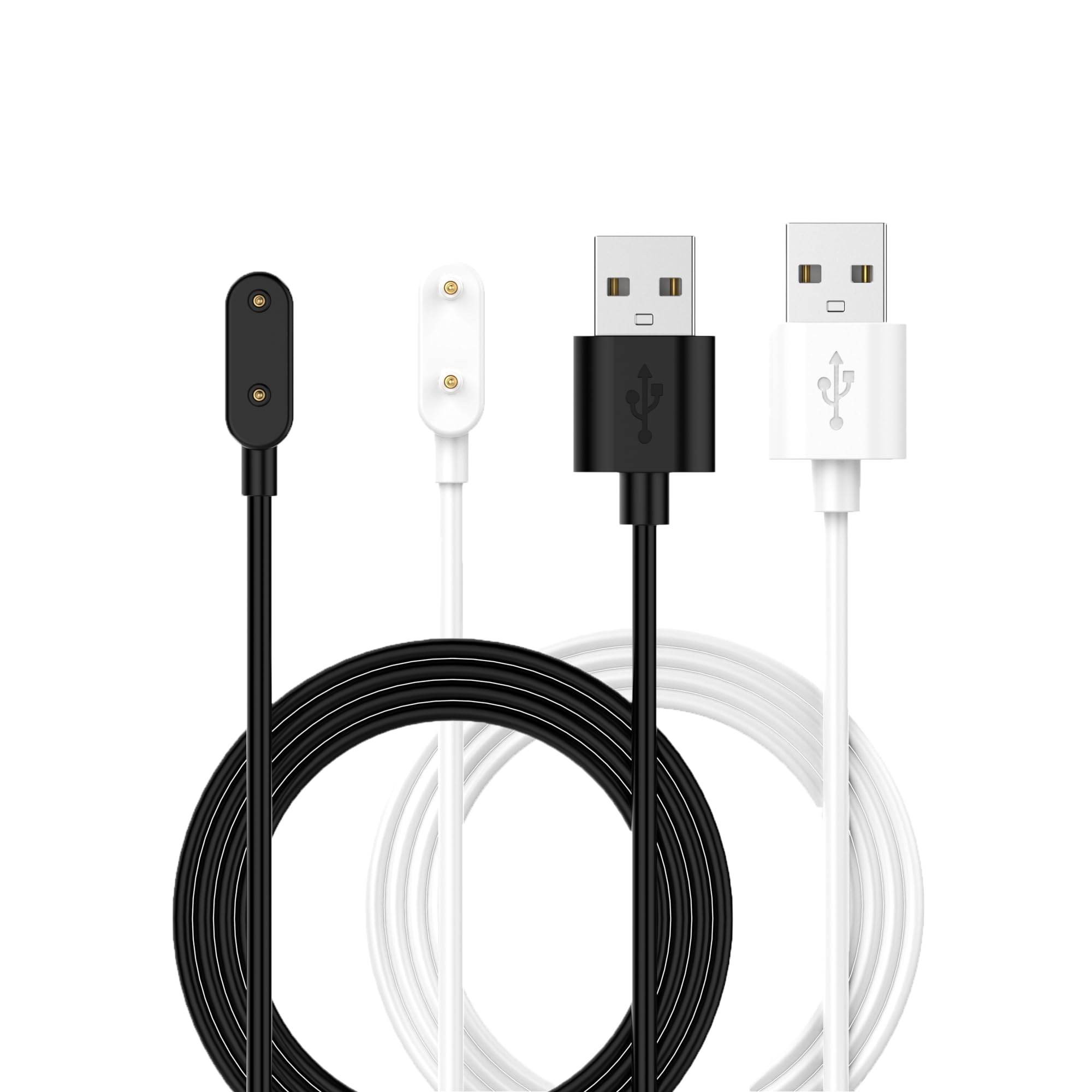 BabyValley Charging Dock Compatible with Keep B4 Lite/Keep B4 Watch, 3.3Ft USB Cable Replacement Charger Charging Dock Cable for Keep B4 Lite/Keep B4 Accessories (Black+White)