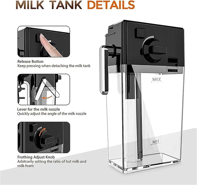 Cafetera Automática de Goteo con Espumador de Leche y Función Antigoteo miniatura 5
