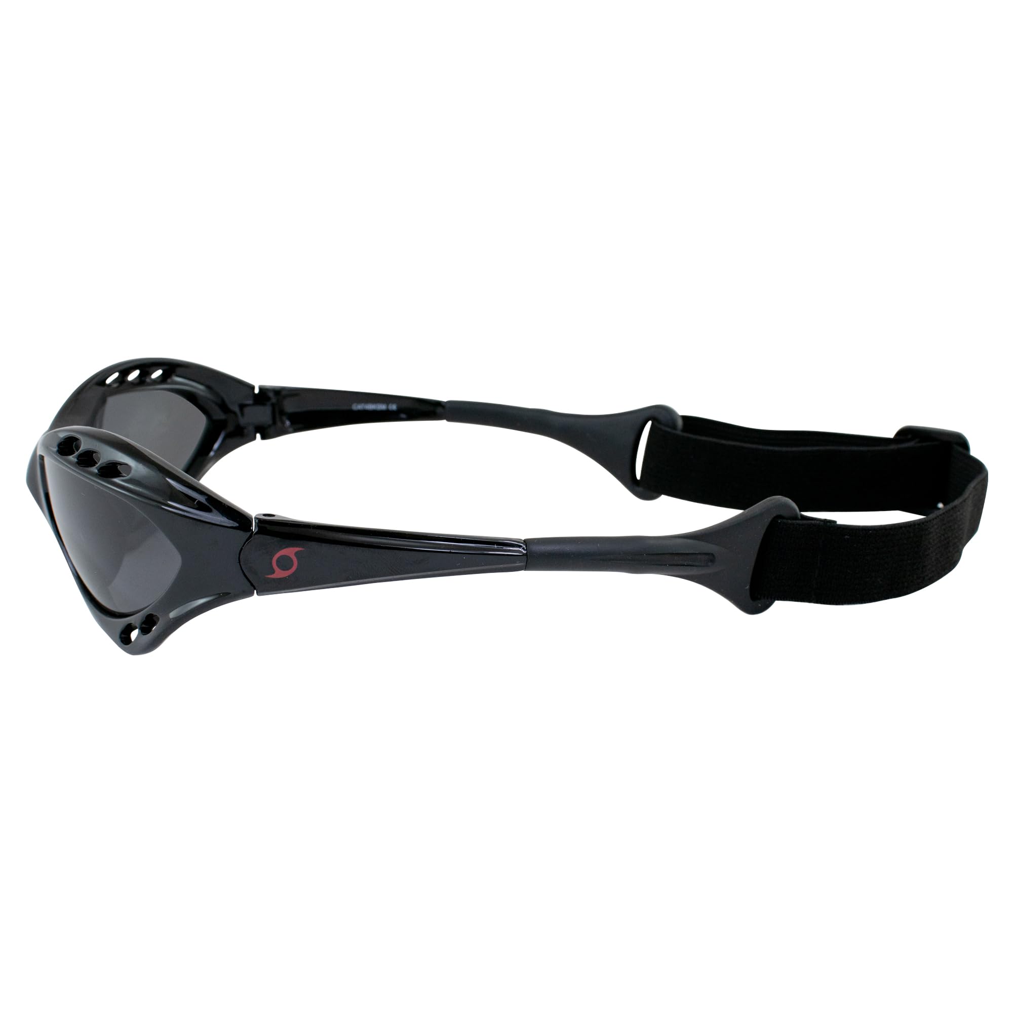 Hurricane Eyewear Categoria 4 polarizzati Jet Ski Galleggianti Occhiali Nero Imbottito con Rivestimento Antiappannamento