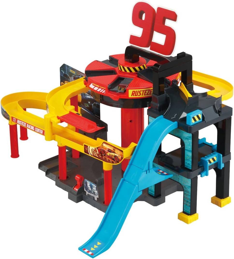 Amazon Co Jp ディズニー カーズ トミカ アクションコース 回転エレベーター レーシングセンター ホビー