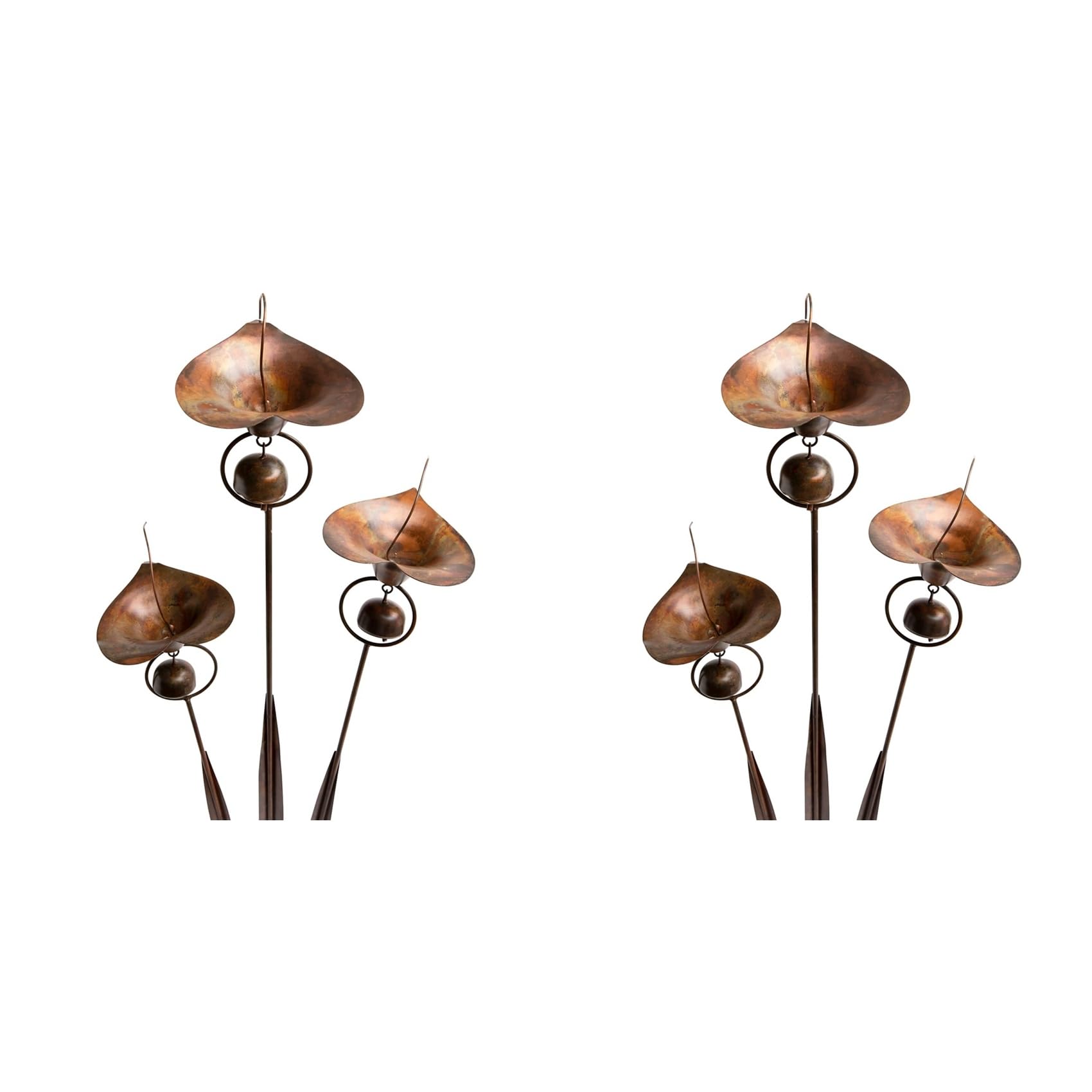 Jnchdghwa 2X Garden Stake with Bells Calla Lily Outdoor Lillies Flower Decorations Garden and Yard Accessories Decorations
