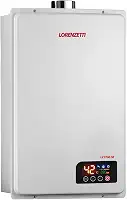 Aquecedor de Água a Gás LZ 3700DE GN 37 Litros/Min. Digital Branco Bivolt Lorenzetti
