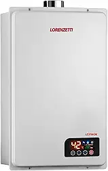 Aquecedor de Água a Gás LZ 3700DE GN 37 Litros/Min. Digital Branco Bivolt Lorenzetti