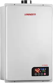 Aquecedor de Água a Gás LZ 3700DE GN 37 Litros/Min. Digital Branco Bivolt Lorenzetti