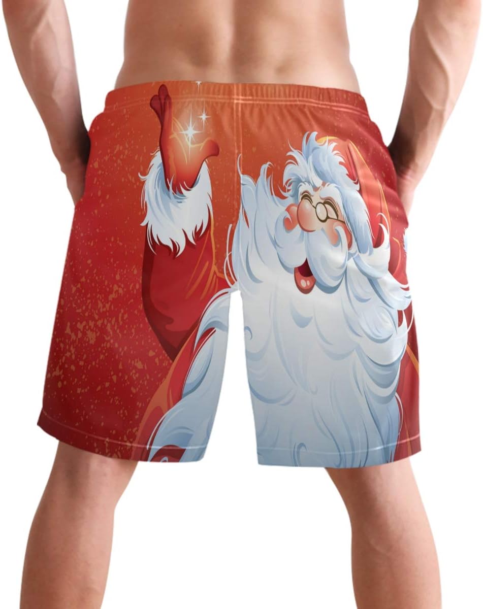 visesunny Mens Funny Swim Trunks Quick Dry Beachwear Sports Running Swim Board Shorts Mesh Lining - Image 2