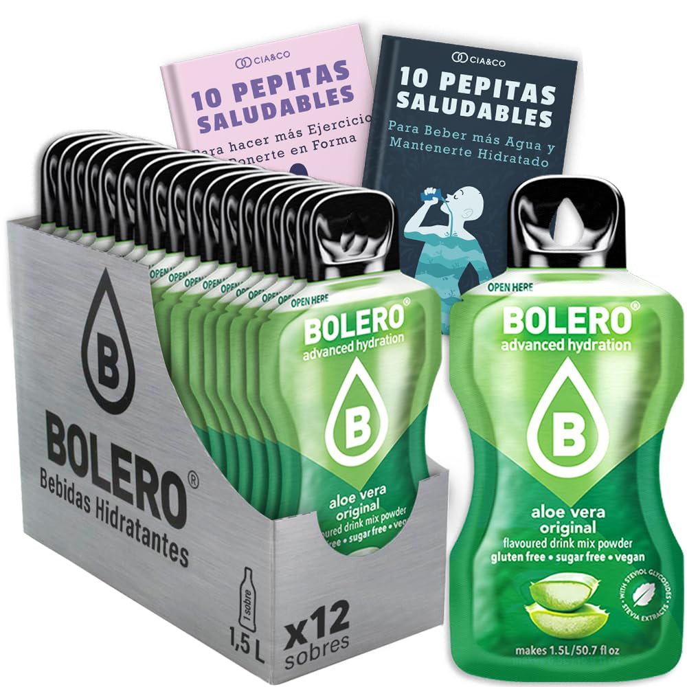 24 x Bebida Bolero COLA Hidratante Sin Azucar (24x9 grs) + 30 Pepitas Saludables para una vida más sana by Cia&Co — view 253