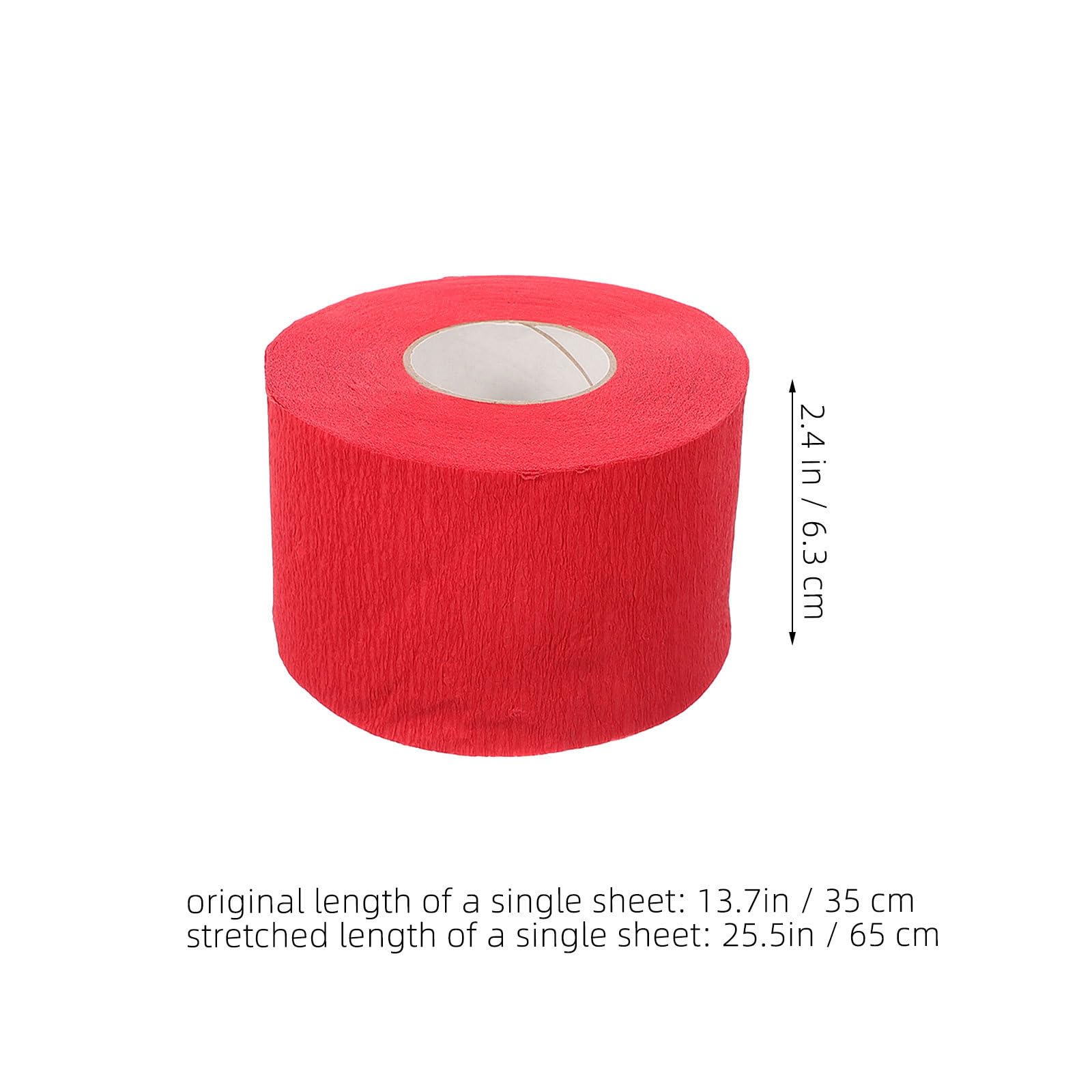 BETOOKY 10 Tiras Desechables de Papel para Cuello en Peluquería Color Rojo, Fácil de Rasgar Causar Molestias, Ideales para Barberías Profesionales y Cortes en Casa