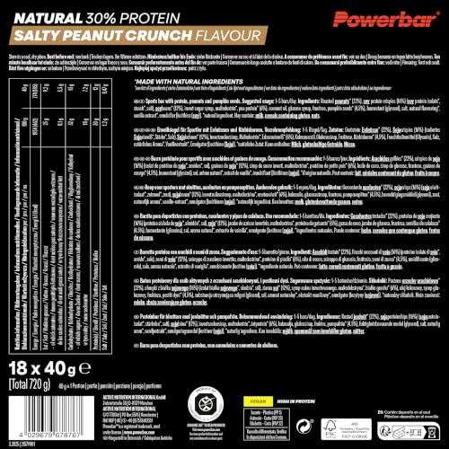 Powerbar Natural Protein Bar (18x40g) Salty Peanut Crunch - Riegel - Protein Riegel – Ansicht 5