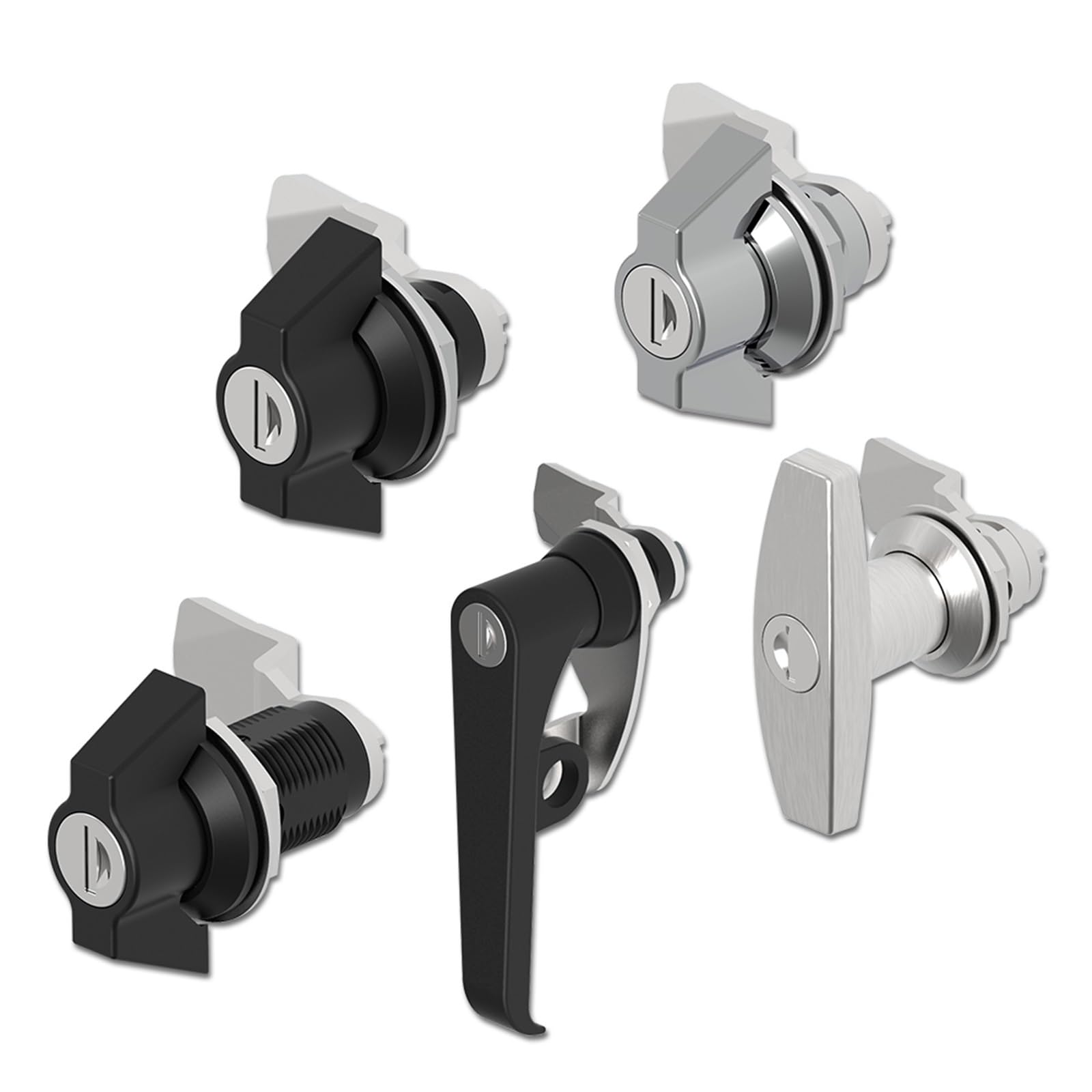 Loquet à came tubulaire de sécurité en zinc pour boîte électrique de tableau de commande