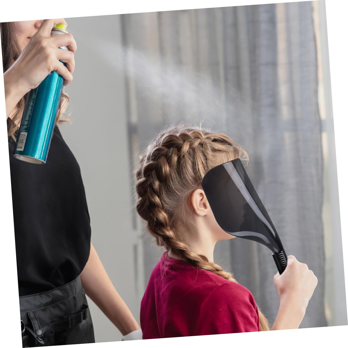 Healeved 5piezas Para Corte De Pelo y Teñido Escudo Facial Para Peluquería Diseño Ergonómico y Resistente Al Spray Completa Para Ojos y Rostro Para Salones y Uso Doméstico