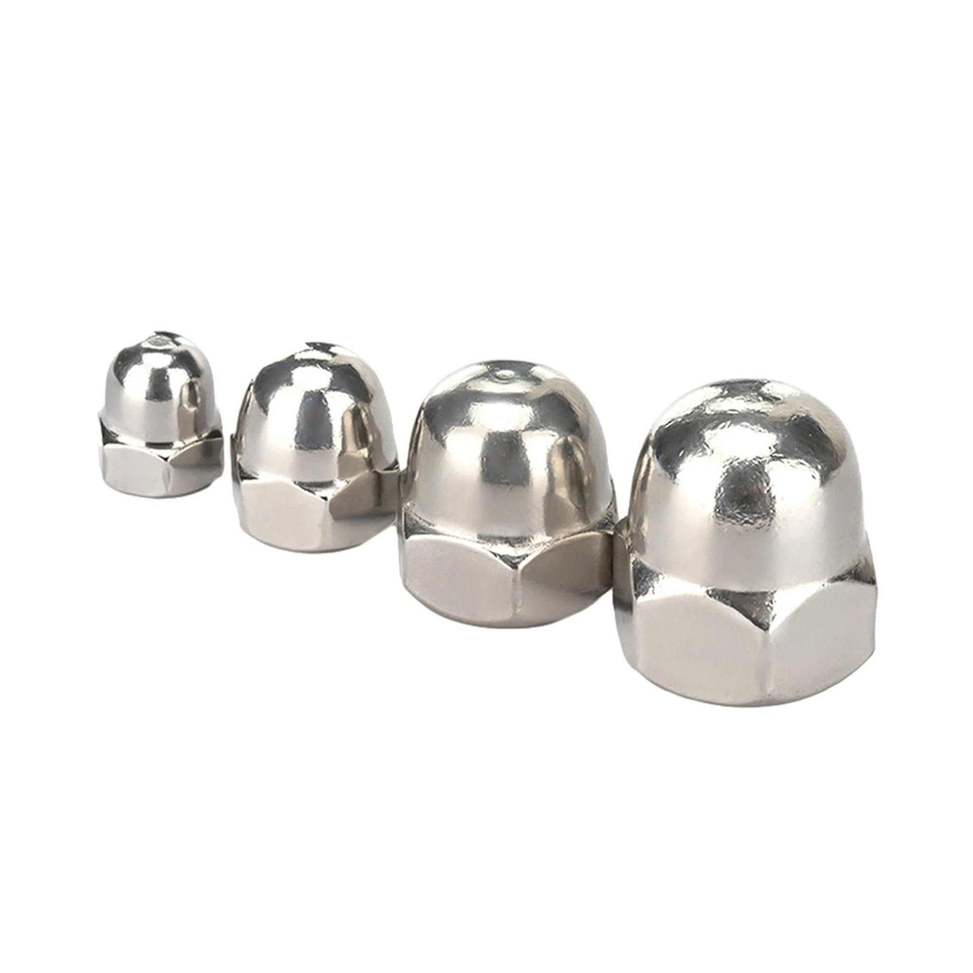 5/10/20pcs 7 Sizes Acorn Dome Cap Head Hex Nuts