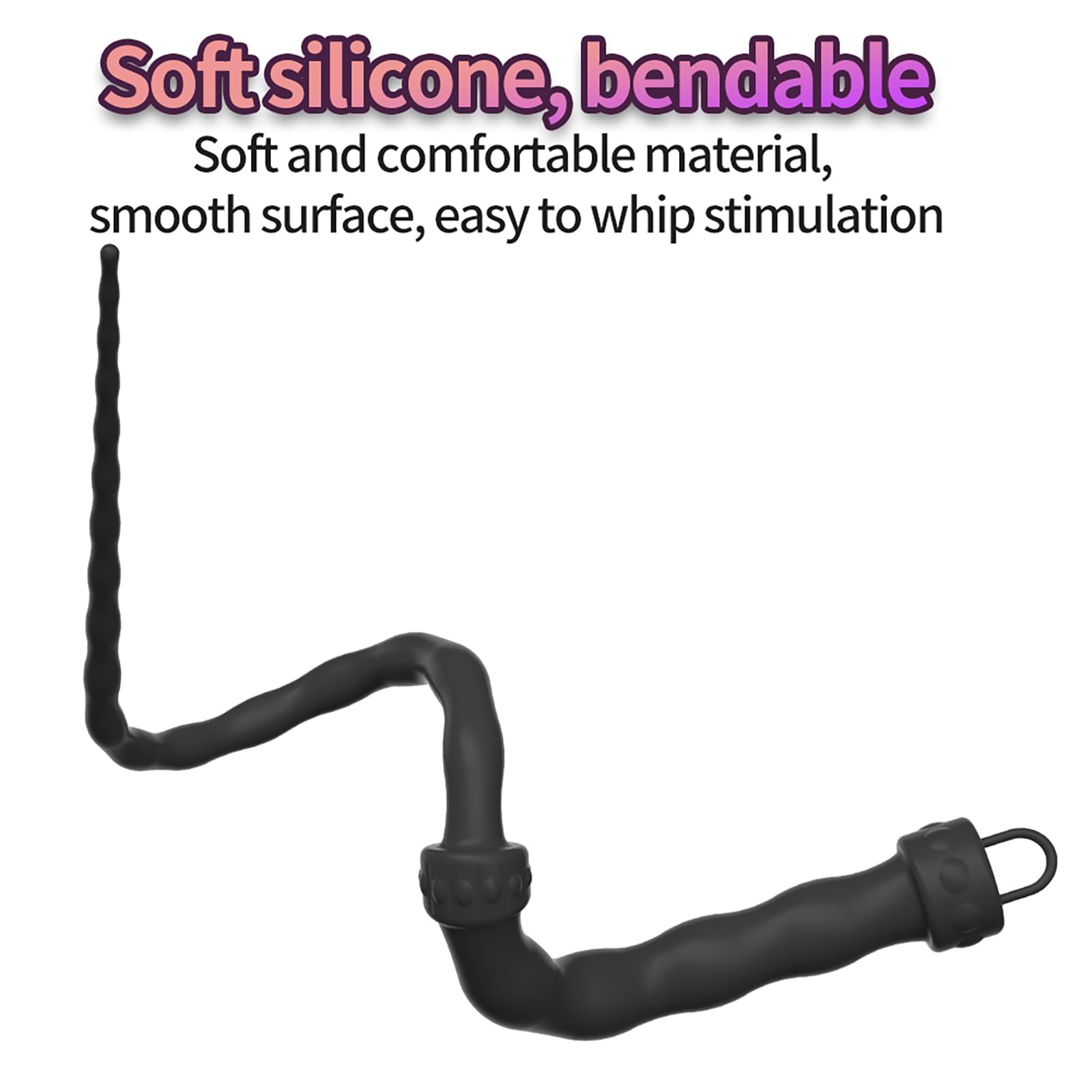 Bdsm Frusta Per Sculacciate SM Frusta E Frustini Silicone Bondage Pagaia Sessuale Cosplay Giocattoli Sessuali Per Coppie (Black)