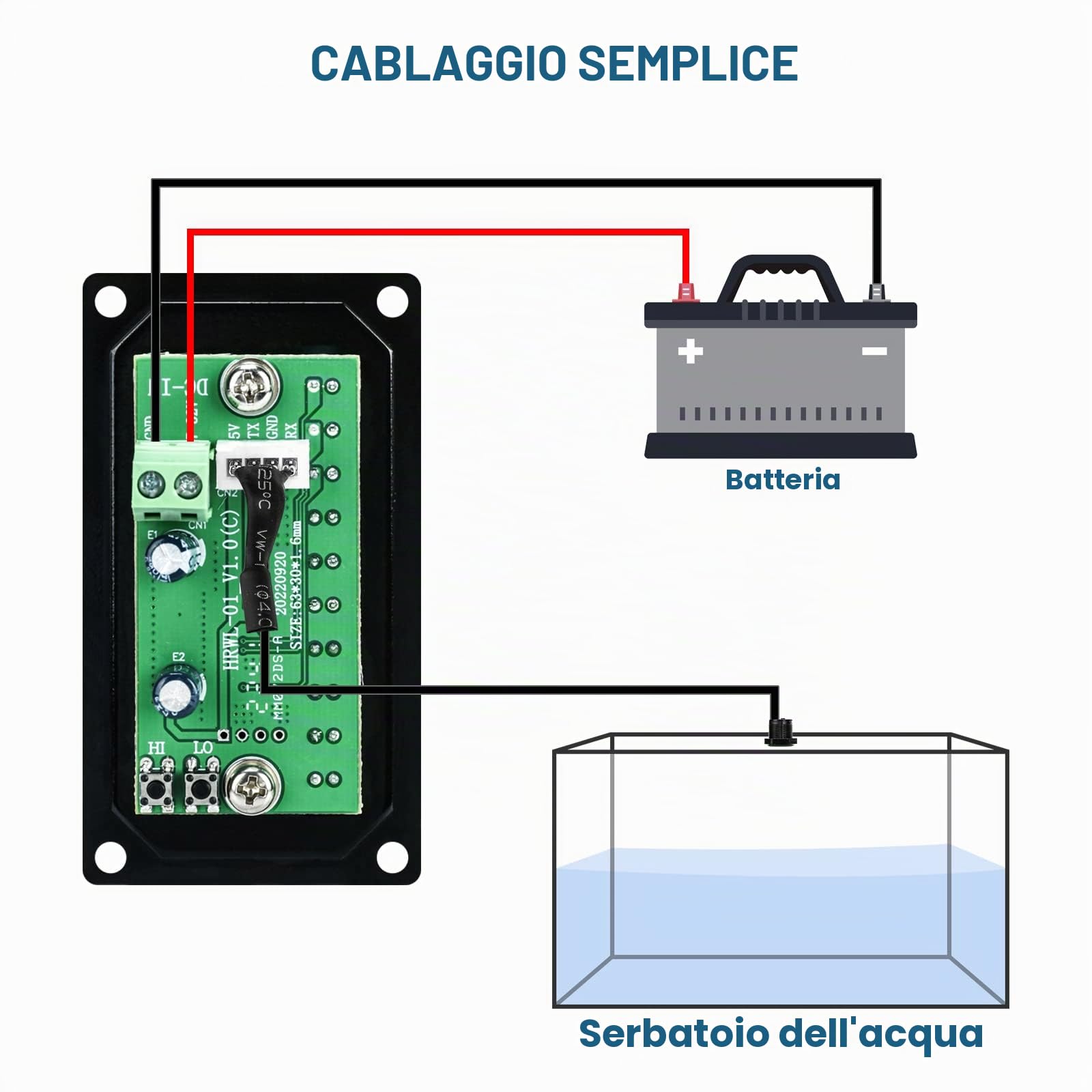 briidea Indicatore serbatoio acqua dolce