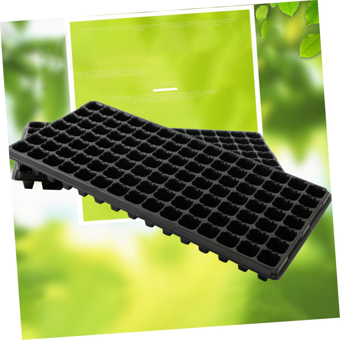POPETPOP 10 Pezzi Vassoio per Semina per Piantine Vaschetta Coltivazione in Plastica Leggera e Ventilata per Giardinaggio Domestico e Balcone Promuove Radicazione e Crescita Facile