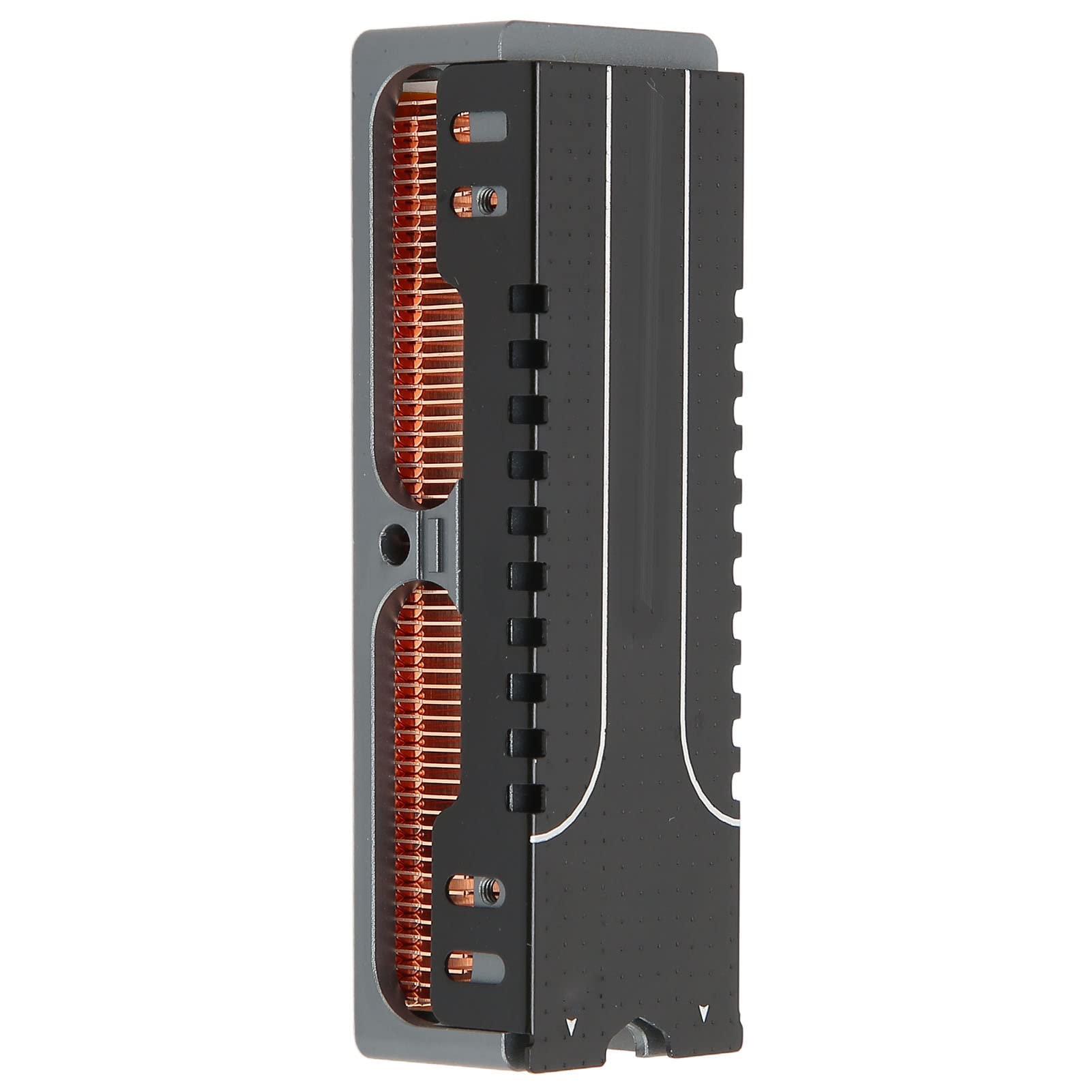 M2 SSD-Kühlkörper, gute schnelle Wärmeableitung, 58 Abluftöffnungen, reduziert Geräusche, intelligenter PWM-Lüfter, Energie sparen, SSD-Kühler für PC, Laptop, Gaming-Computer,