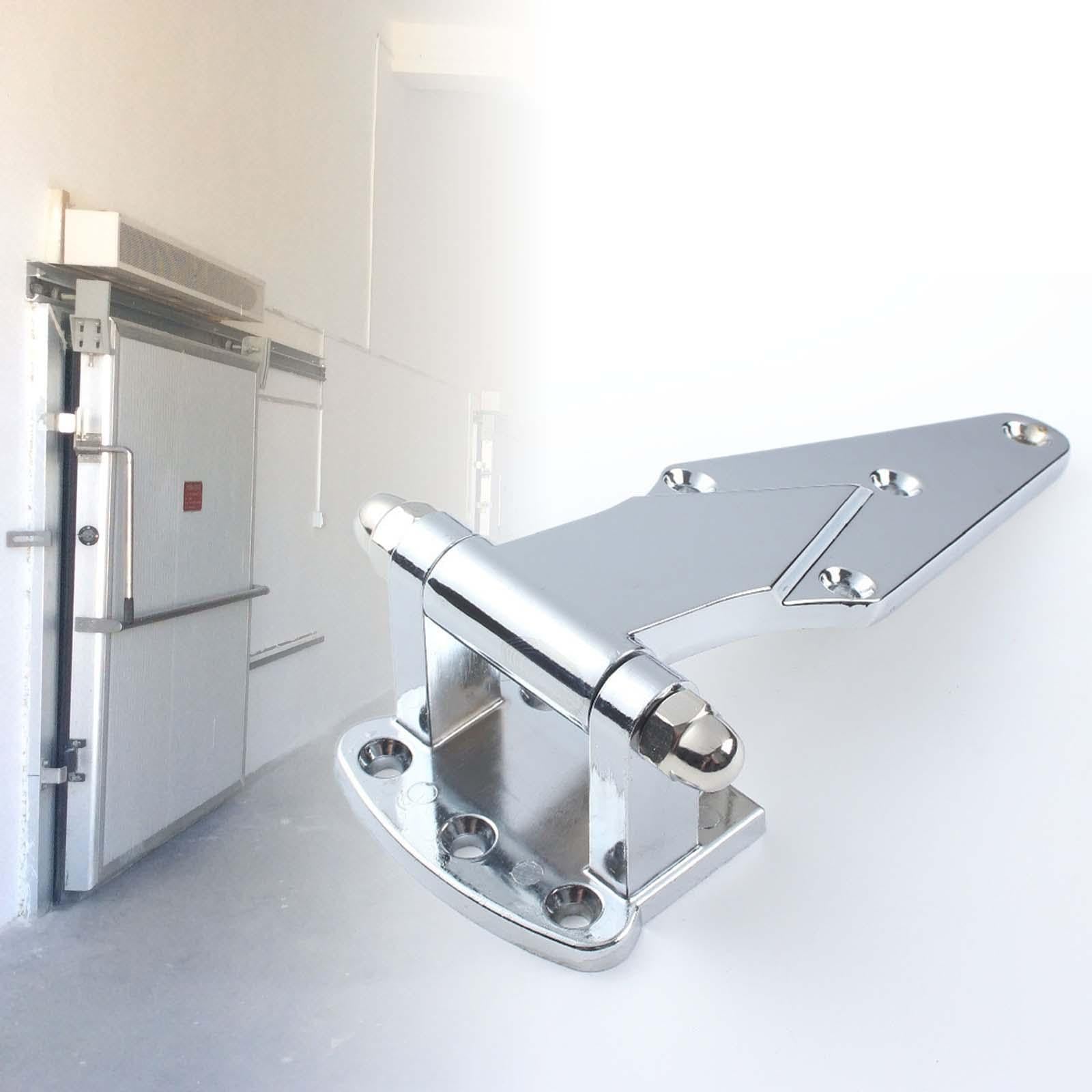 Qectial Kühlschranktür Scharnier Industrieller Türverschluss Kastenofen Scharnier Zinklegierung Verschleißfest für LKW-anhänger Lager Küche Geschenk, für Dicke 2.5 cm