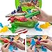 Deardeer Kids Play Dough Dinosaur Play Set 26 Pcs Pretend Play Toy Kit with Dough and Moulds in a Portable Case