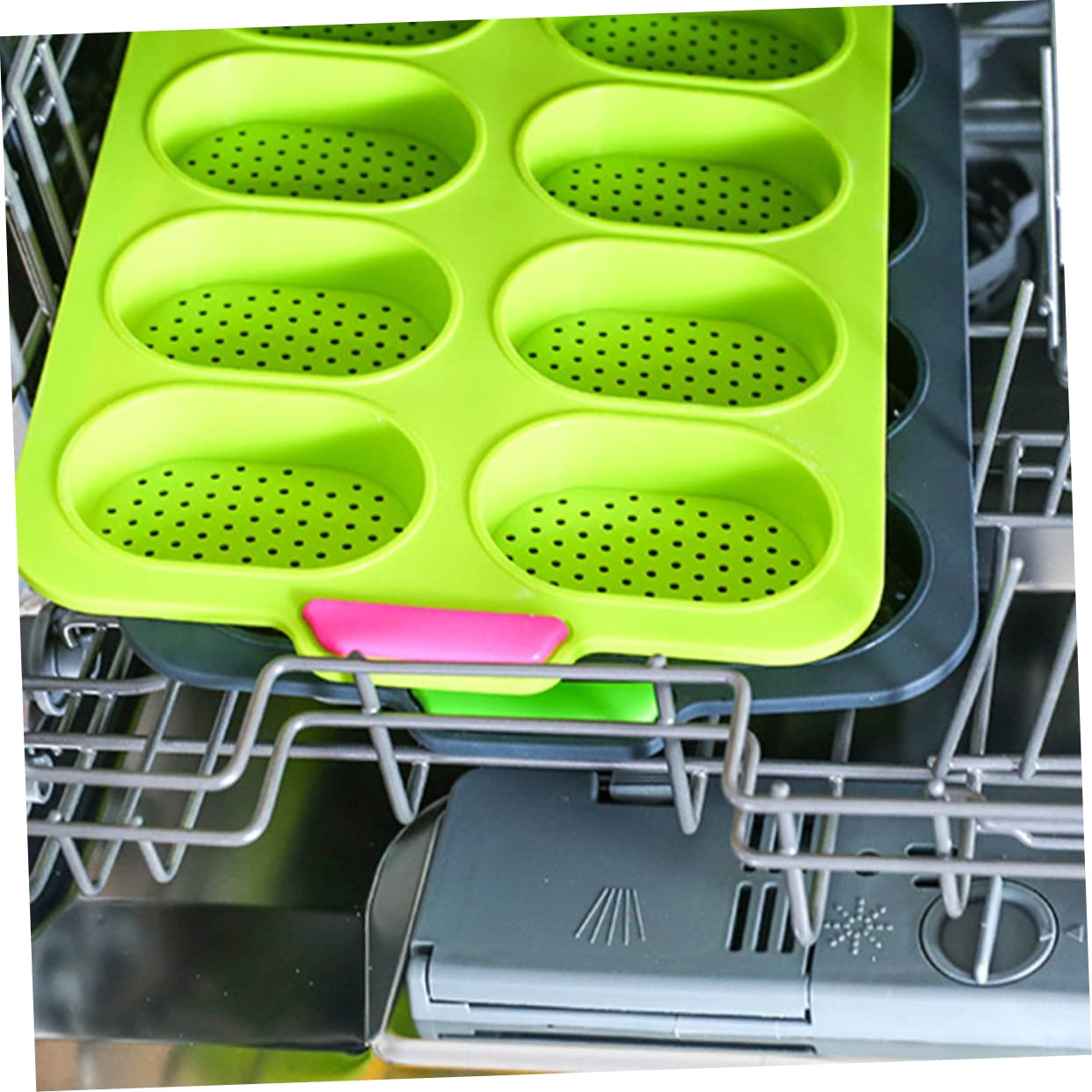 MAGICLULU 2pièces Moule à Silicone Moule à Pains Français Silicone Non-adhésif Pour Pâtisserie Maison Et Réunions Familiales Matériau Alimentaire De Foncé