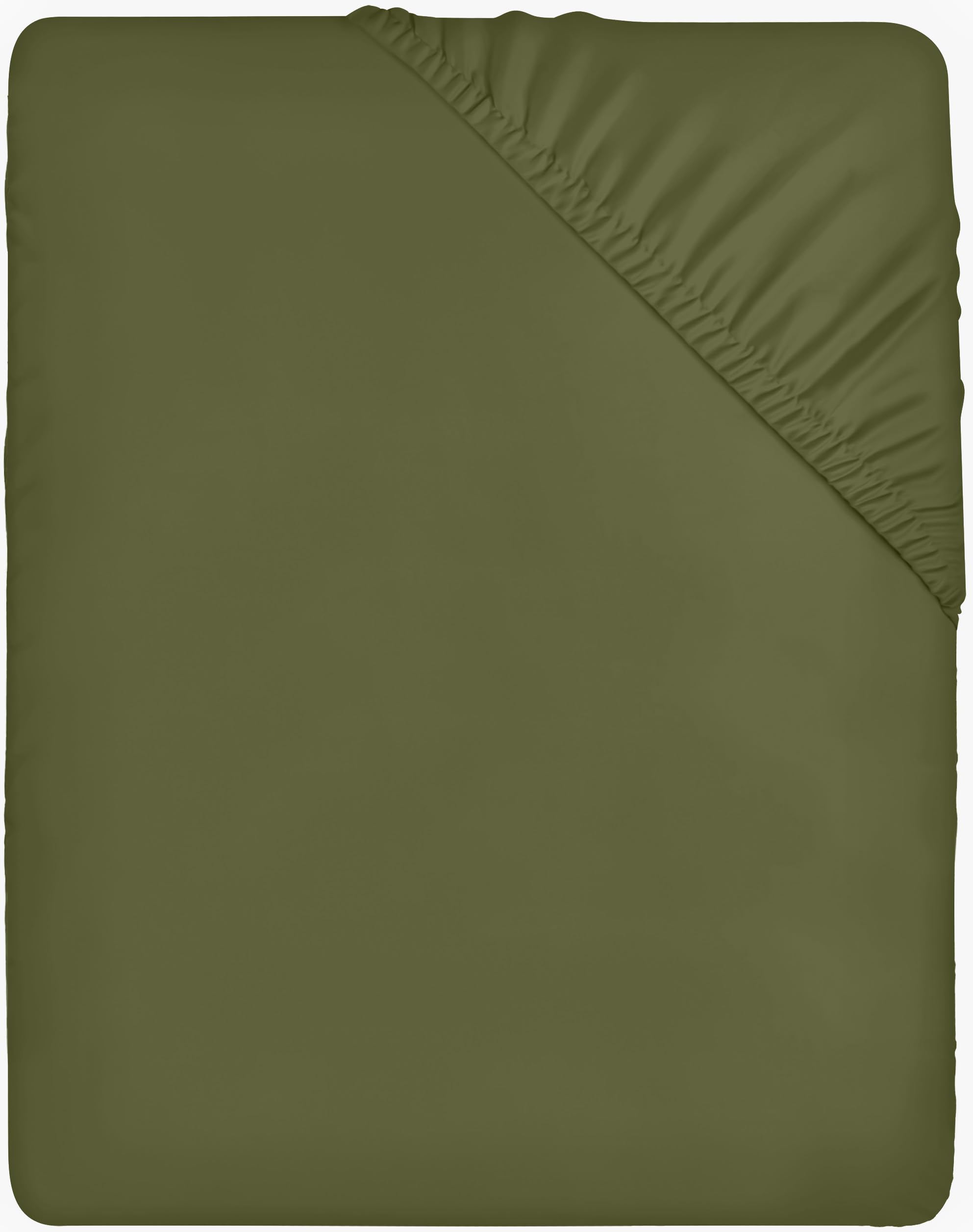 Utopia Bedding Olive Green Fitted Sheet King Size 14 Inch Deep Pocket Easy Care Soft Brushed Microfiber Fabric - Shrinkage and Fade Resistant