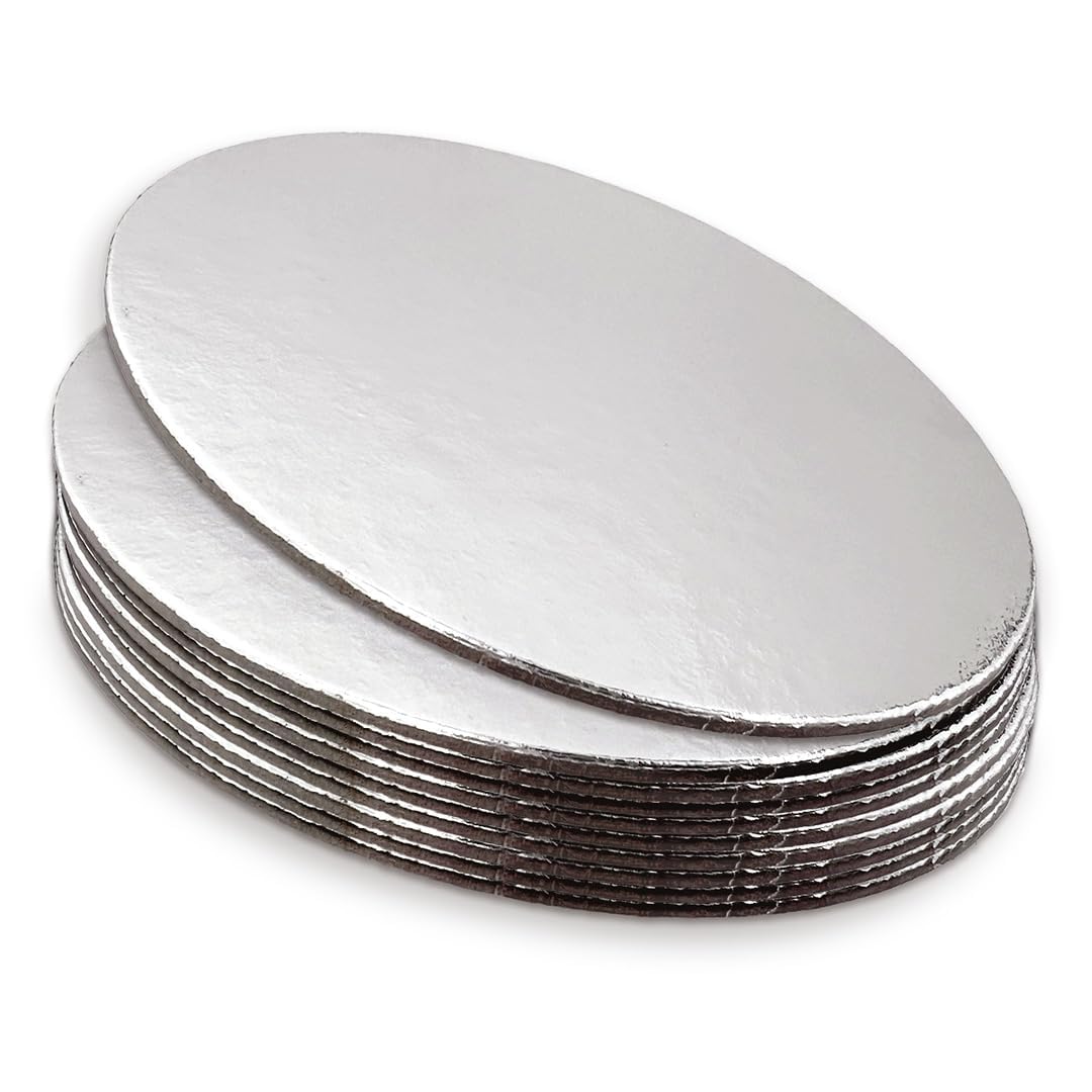 The Vanilla Valley 10" Round Cake Card Board Cut Edge 2mm Thick - Pack of 10