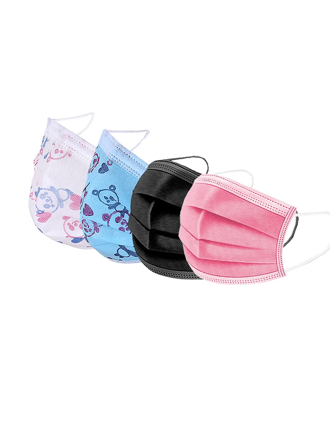 Mango People Nonwoven Fabric Kids 3-Ply Disposable Surgical Face Mask, With Adjustable Nose Pin, Multi Colors Pack Of 1 (100 Count) Kids Face Mask Mp-Kids-Pk,Bk,Pr,L.Bl,Pr,O-Wh (B0BBQR1R3X) Amazon Price History, Amazon Price Tracker