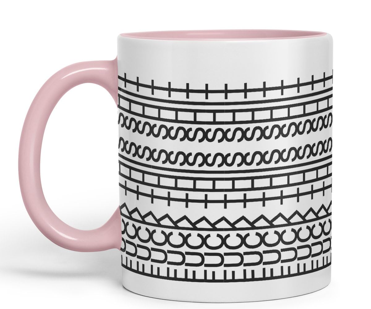Vixar Fuck This Shit Mug Hidden Message Funny Adult Humor Sarcastic Gift Ceramic Coloured Mug Cup for Tea Coffee Hot Brew 330ml 11Oz Gift BW (Pink) — image 1