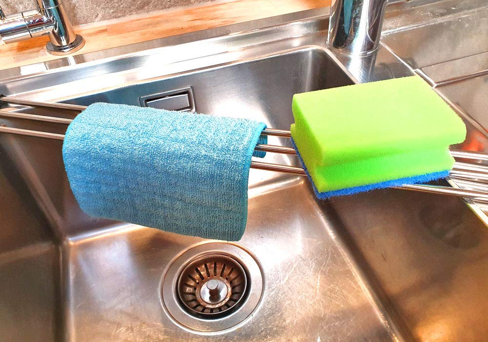 x-mike Original Sink Drainer Sink Organizer Dish Cloth Holder Drainer Sponge Holder