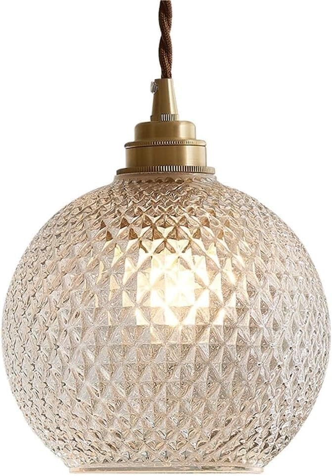 Lampe suspendue en verre design nordique pour chambre d'enfant et lustre de cuisine chic E27