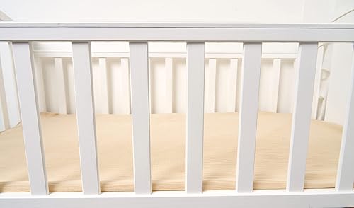 Miniatura 6 de Sábanas para cuna para niñas y niños, sábanas bajeras de muselina extrasuave de 28 x 52 pulgadas, sábanas Netural 100% algodón para cuna para