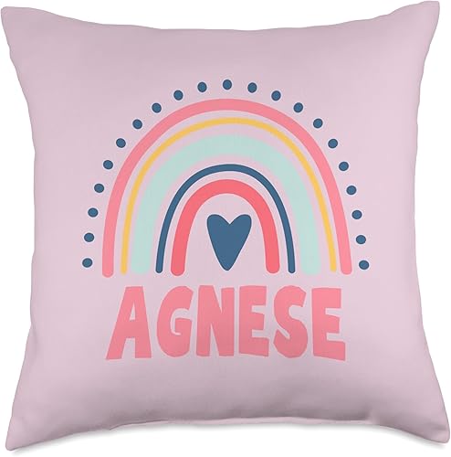 Idea Regalo Personalizzata con Nome Gifts Idea Agnese Name Custom Woman Myth Legend Pink Birthday Party Throw Pillow, 18x18, Multicolor Idea Regalo Personalizzata con Nome Gifts Idea Agnese Name Custom Woman Myth Legend Pink Birthday Party Throw Pillow, 18x18, Multicolor