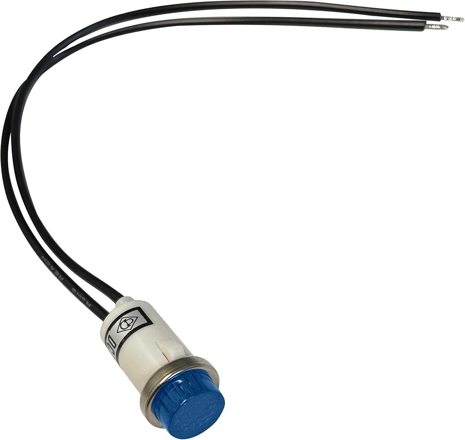 Sherco-Auto Universal 12V Blue Incandescent Indicator Light - Mounting Diam. 1/2" - 5 Pack