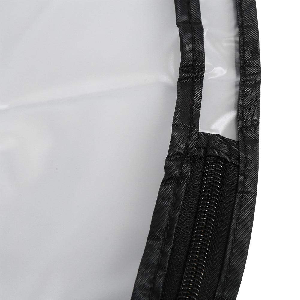 Funda de Bolsa de, Cubierta Impermeable a Prueba de Polvo para Bolsas de Transparente con Cremallera, Protección Total contra Lluvia y Suciedad