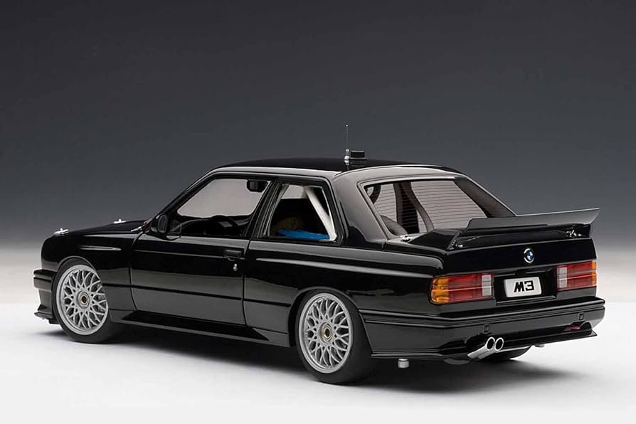BMW M3 (E30) DTM Plain Body Version Black AUTOart 1:18