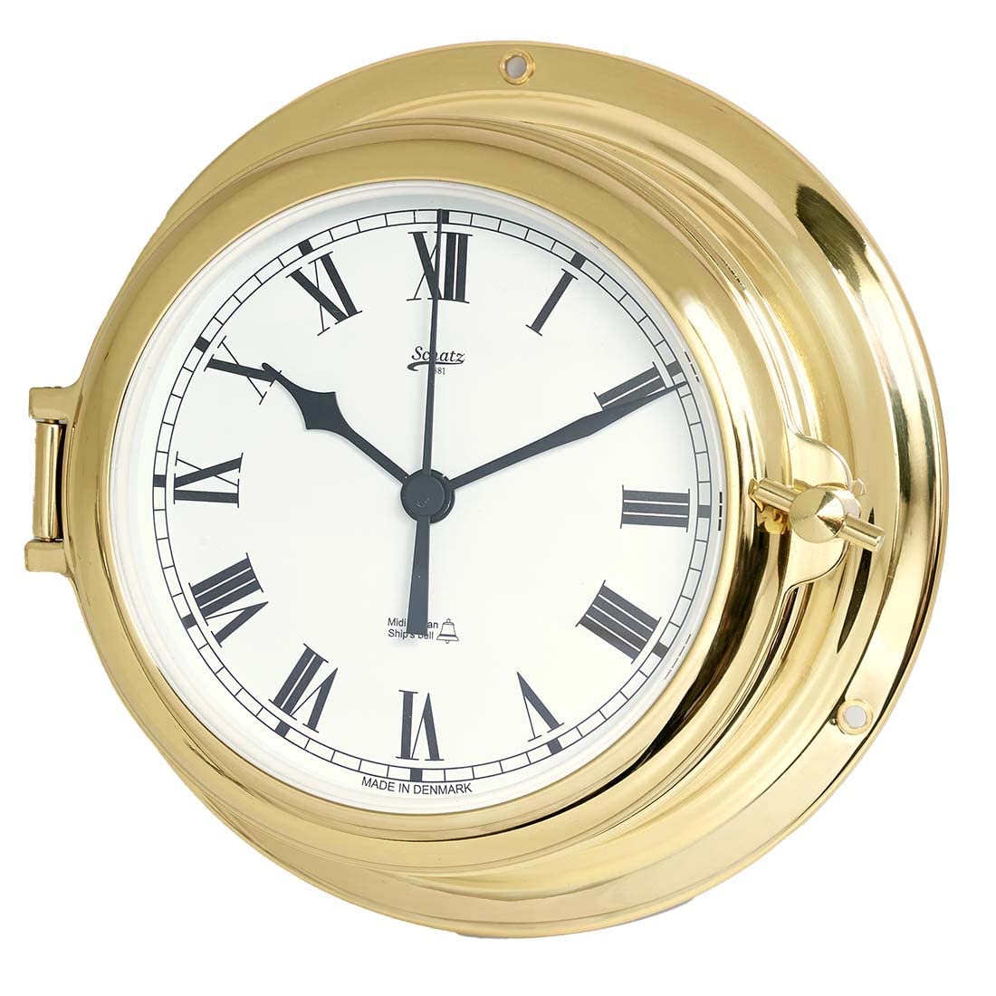 Delite 450cs Schatz Glasenuhr Midi Messing 155 mm x 68 mm