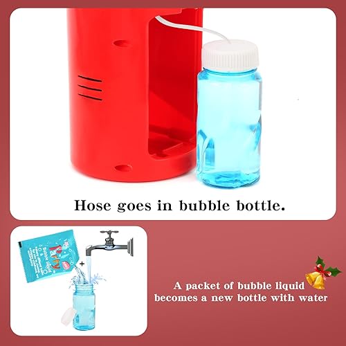 Miniatura 5 de Máquina de burbujas de fuegos artificiales, efectos de música y luces para niños al aire libre o en interiores, juegos y fiestas, niños pequeños