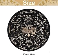 Vista 3 de Golgner Adivinación de madera, tablero de péndulo de madera con radiestesia de cristal, kit de suministros de altar wicca de brujería, tablero
