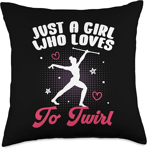 Miniatura 4 de Just A Girl Who Loves to Twirl Throw Pillow, 16x16, Multicolor