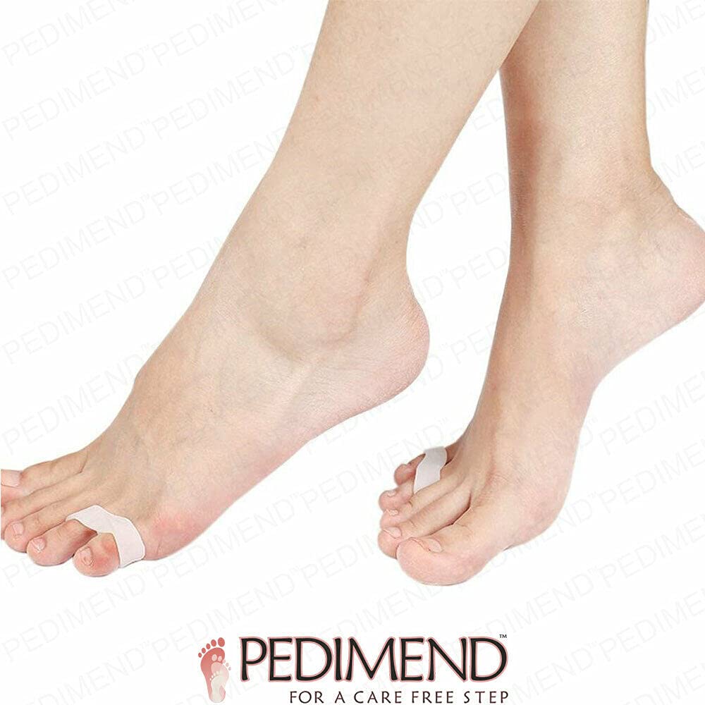 PedimendTM, 3 paia di cuscinetti per sollievo dal dolore per alluce valgo, separatore in gel di silicone, correttore per dita dei piedi